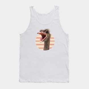 Cute Funny Ostrich Face Tank Top